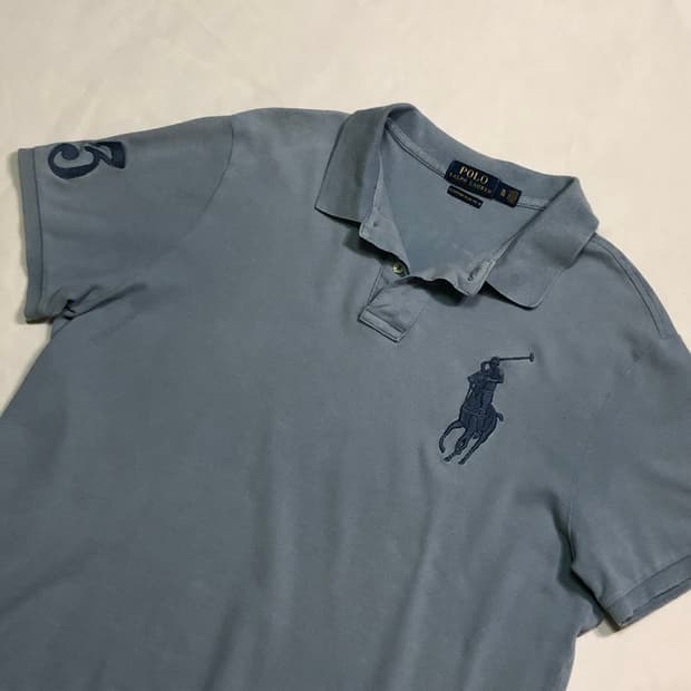 폴로 랄프로렌 빅포니 라이트 블루 카라티