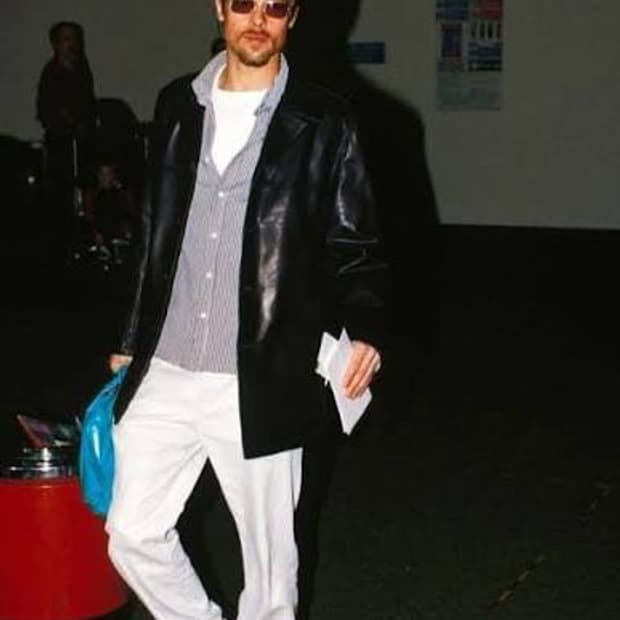 Old gap leather blazer