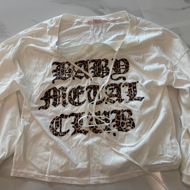 베이비메탈클럽 레오파드 화이트