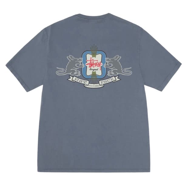 스투시 홈브루 피그먼트 다이드 티셔츠 네이비