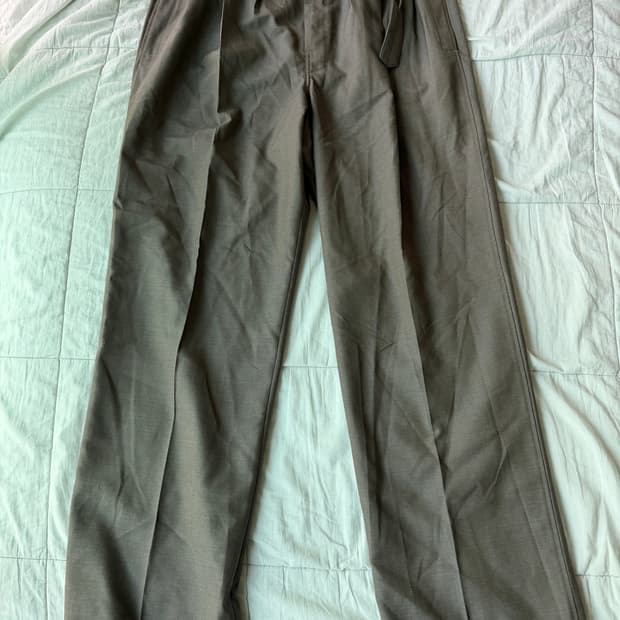 [52] 르메르 벨티드 와이드 플리츠 핀턱 팬츠