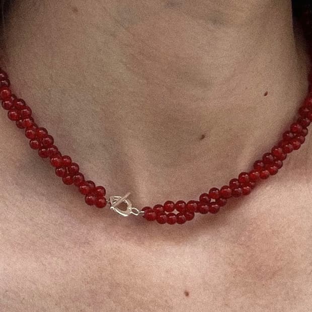 [1회착용] 포틀 Bakery Necklace 베이커리 목걸이