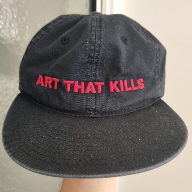 갤러리디파트먼트 댑트 ART THAT KILLS 블랙 워싱 캡
