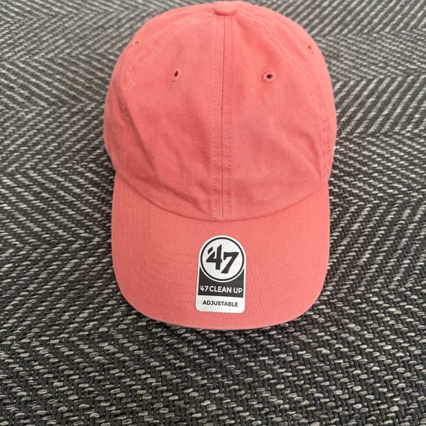 47브랜드 클린업 캡 모자 코랄