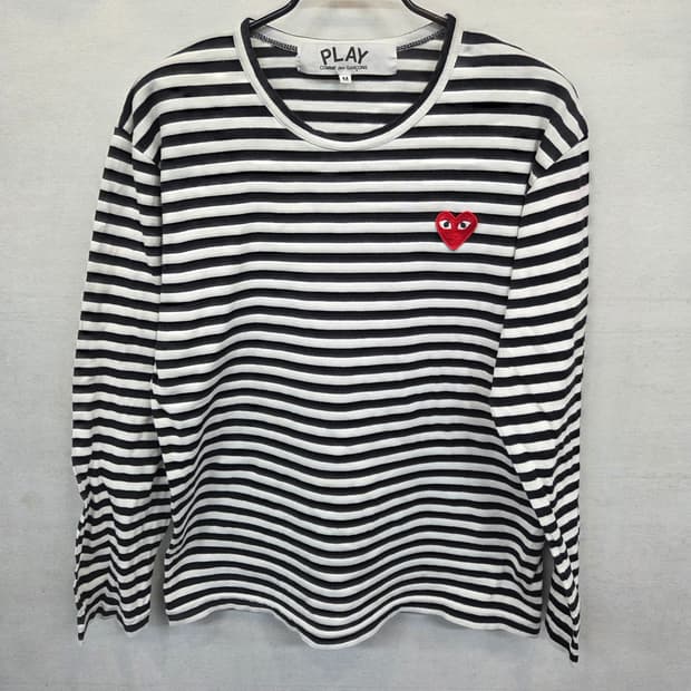 꼼데가르송 스트라이프 롱슬리브 긴팔 m