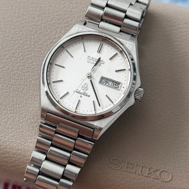 Seiko 세이코 쿼츠 SilverWave Day-Date 1981