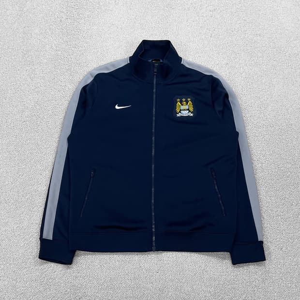 나이키 13-14 맨채스터시티 트랙탑 져지 네이비