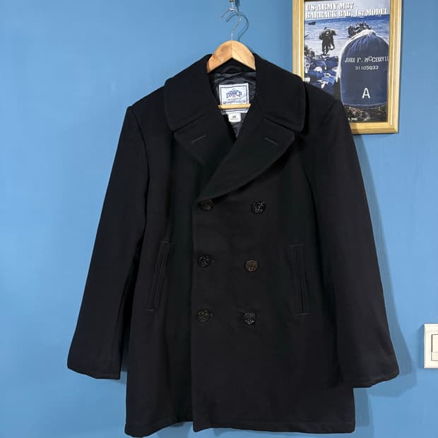 90's USN 6 Button Pea overcoat.
