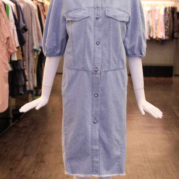 오즈세컨 데님 원피스 