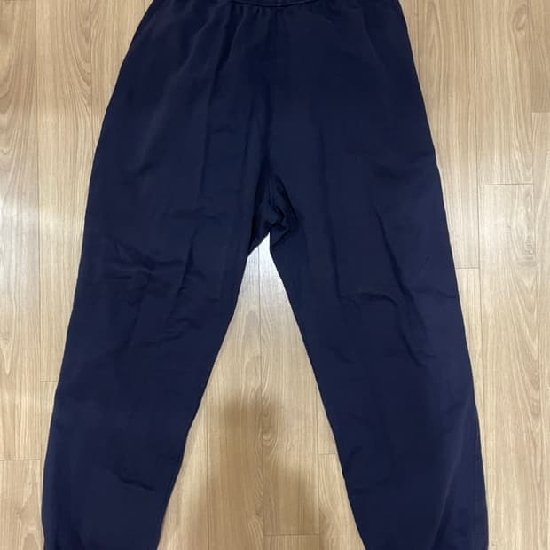 코모리 COMOLI 네이비 코튼 실크 조거팬츠