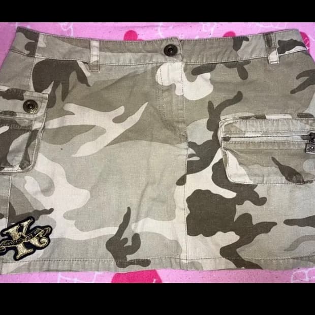  카고 치마 카모 밀리터리 일브 y2k갸루 빈티지 