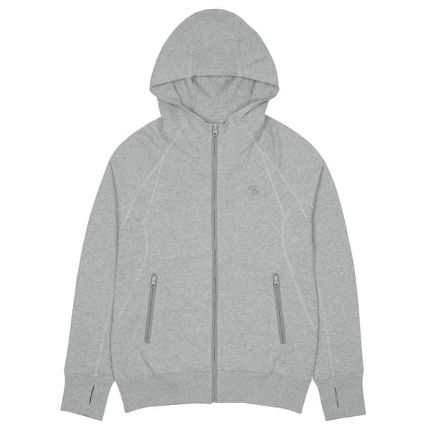 산산기어 SLING ZIP-UP HOODIE [MELANGE GREY]