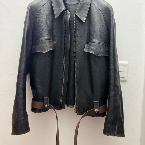 프라다 나파 가죽 자켓