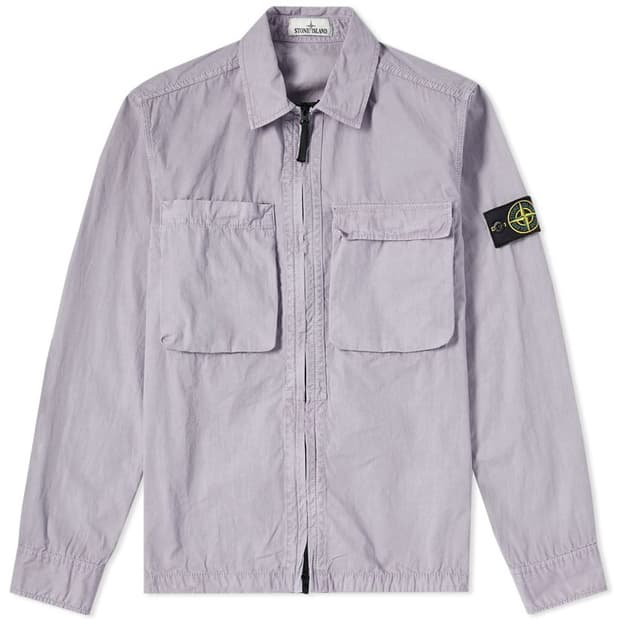 스톤아일랜드 가먼트다이 오버셔츠 자켓