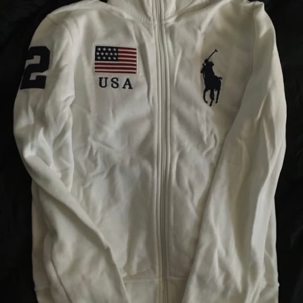 폴로 빅포니 랄프로렌 성조기 집업 s