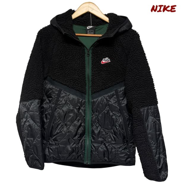 3825 나이키 헤리티지 쉐르파 플리스 퀄팅 후드 자켓