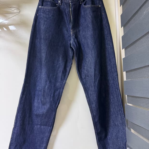 오라리 하드트위스트 와이드 데님 32