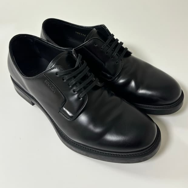 PRADA military derby shoes