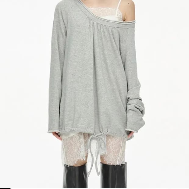 [새상품]세릭 라운드 헴 스트링 탑 Round Hem String Top