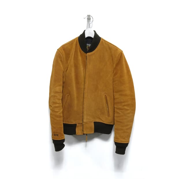 STUSSY x SCHOTT 스투시x쇼트 스웨이드 자켓