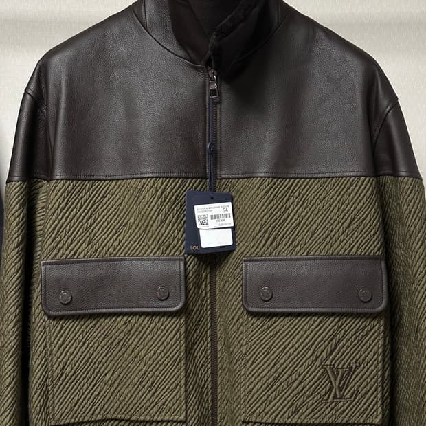 루이비통 타이가 믹스 레더 블루종 54(105-110) 국내판