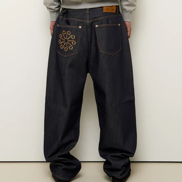9999아카이브 Linking Wide Denim Pants