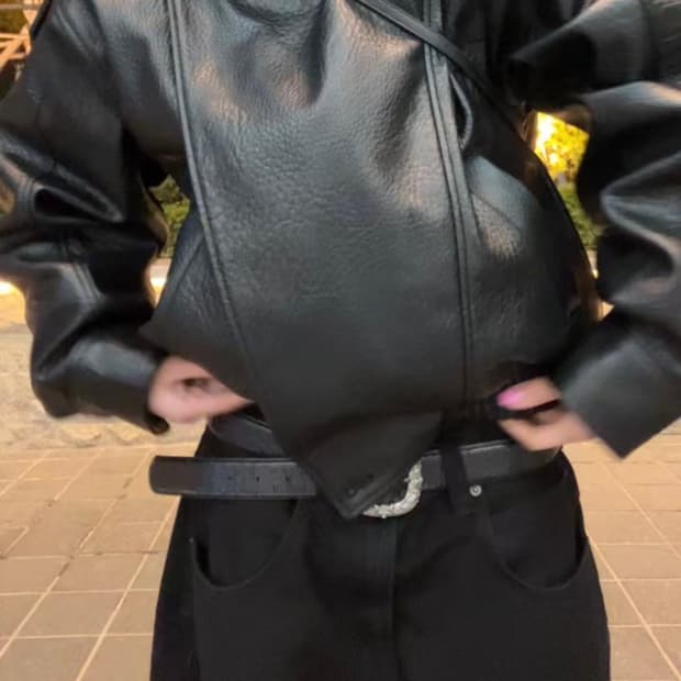 자라 레더 자켓