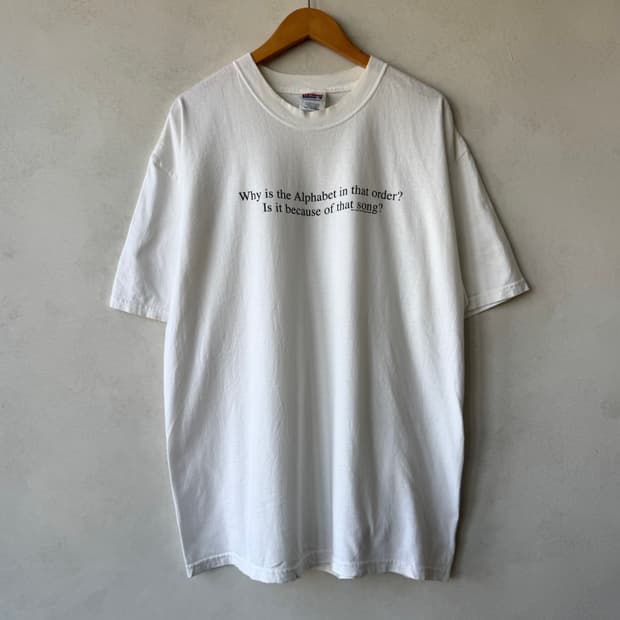 Vtg Alphabet Humor Tee
