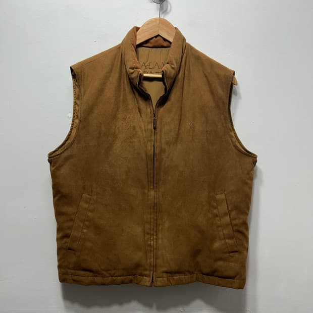 갤럭시 남성 스웨이드 베스트 조끼 M