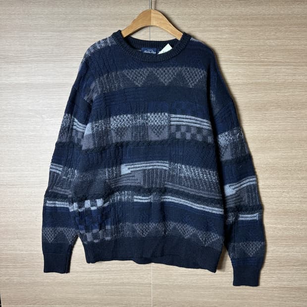 울 100% 케이블니트