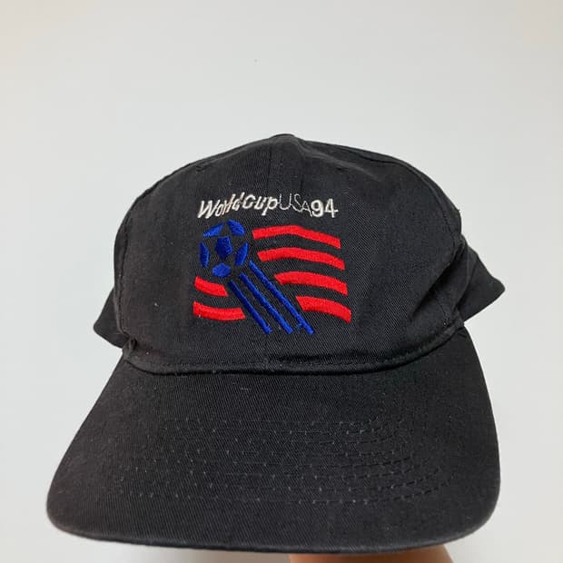 1994 미국 월드컵 공식 USA 94 빈티지 블랙 볼캡 6패널캡 모자