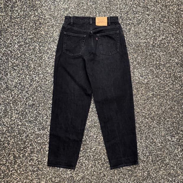 90s 리바이스 570 배기 블랙진 made in USA (30) 