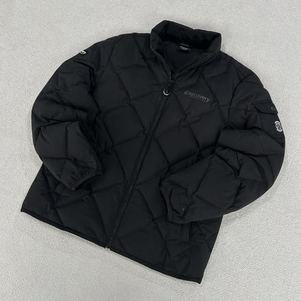 디스커버리 블랙 패딩 점퍼 m