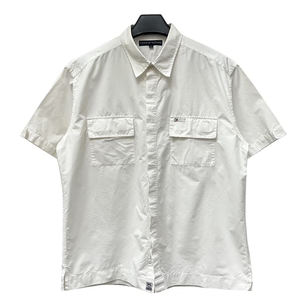 타미힐피거 투포켓 워크 반팔 셔츠 XL