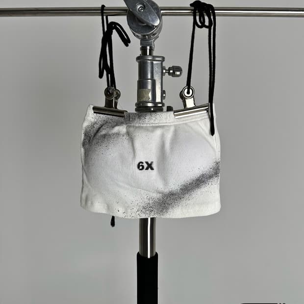 6X tank top bra White 튜브탑 탑 화이트