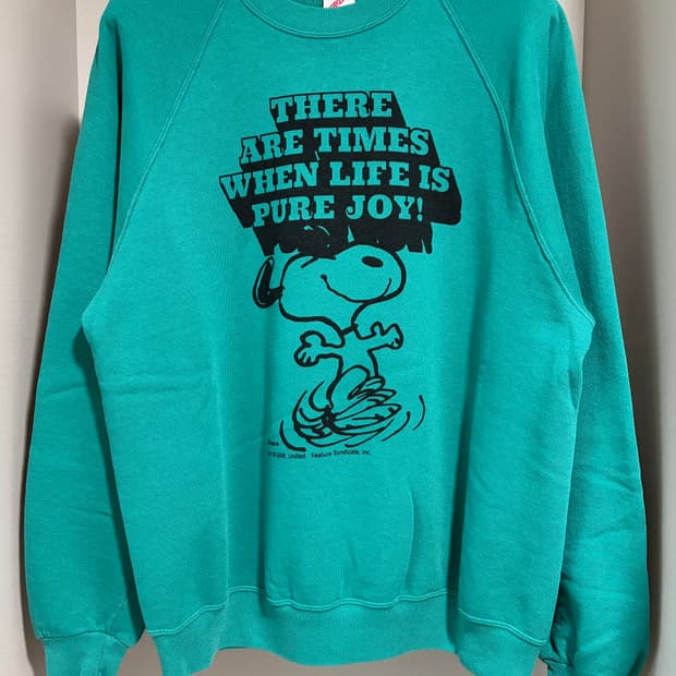 빈티지 80s 1958 Snoopy Peanuts 스누피 피너츠 맨투맨