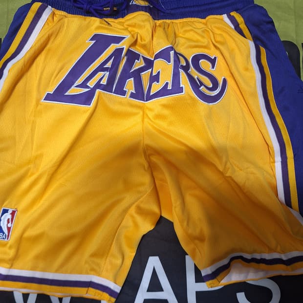 레이커스 빈티지 레트로 nba 농구유니품 반바지
