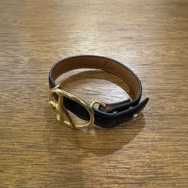 [OS] 니들스 피스 버클 크로커다일 레더 팔찌