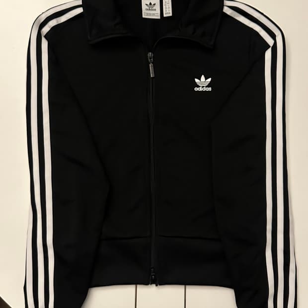 아디다스 파이어버드 트랙탑 블랙 져지 XS (투웨이)