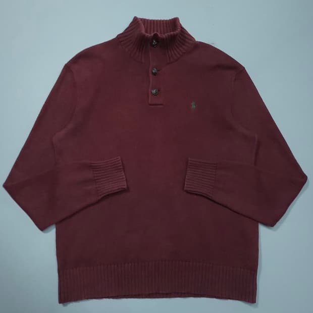 폴로 랄프로렌 버건디 니트 L사이즈