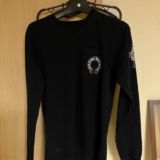 M) 크롬하츠 블락 긴팔 티셔츠 롱슬리브