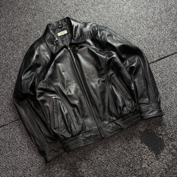 빈티지 아카이브 램스킨 봄버 레더 자켓 3362