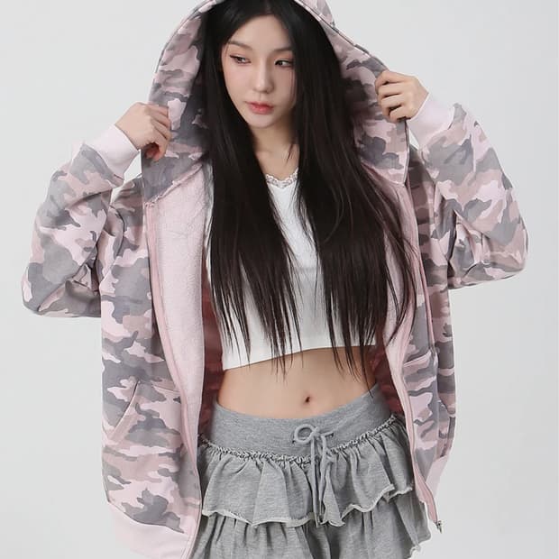 까트린 러블리 힙 후드집업