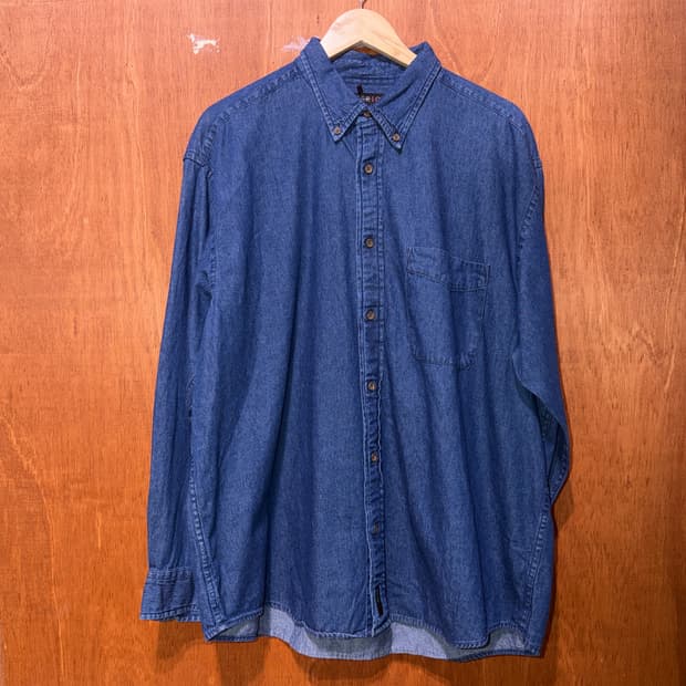 (XL) Perry Ellis America 빈티지 데님 셔츠