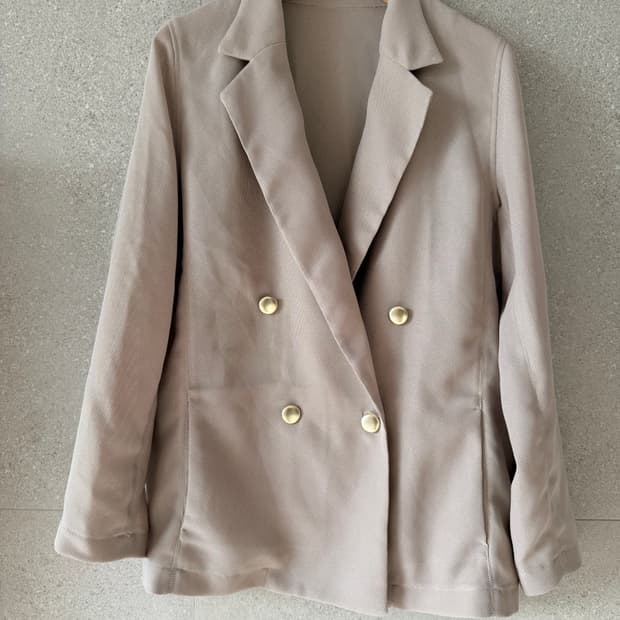 시스루 베이지 가디건 자켓