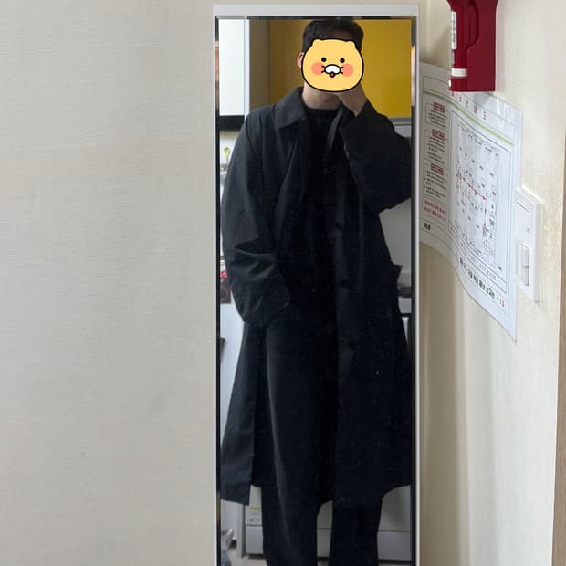 [XL]유니클로U 트렌치 코트  다크그레이