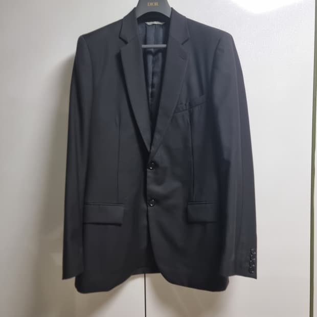 디올 블랙 시그니처 너치드라펠 블레이져 50사이즈