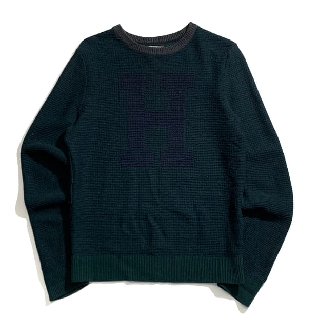 타미힐피거 와플 니트 