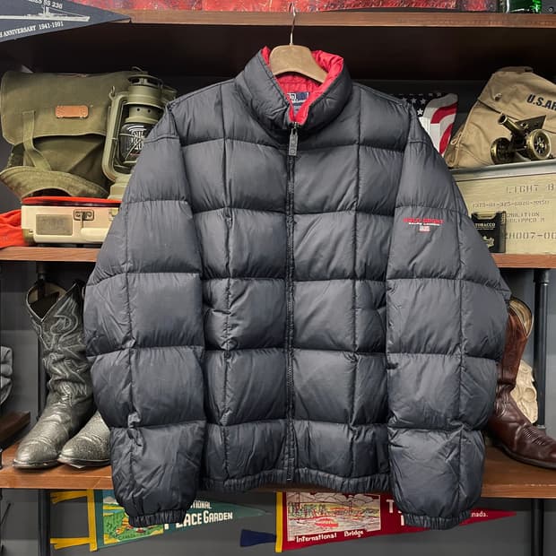 90s 폴로 스포츠 By 랄프로렌 스퀘어 다운 푸퍼 패딩 자켓 N65