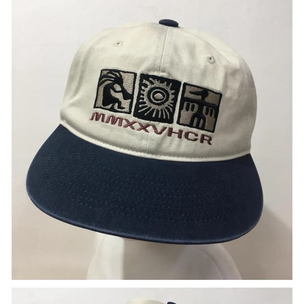 해칭룸x마스컴퍼니 모자 Kokopelli Cap Cream/Navy
